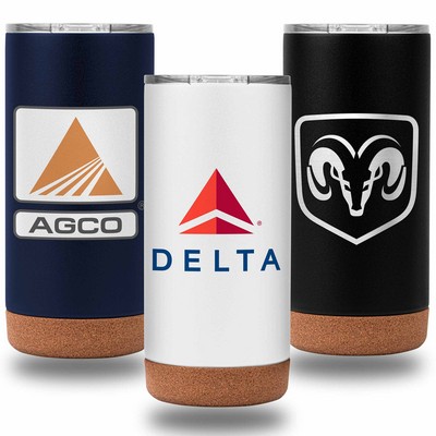18 Oz. Cork Bottom Vacuum-Sealed Mug